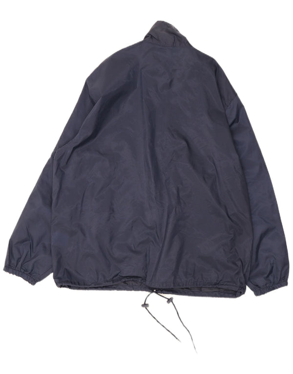 Lotto Ανδρικό μπουφάν βροχής UK 38 Medium Navy Blue Colorblock Nylon