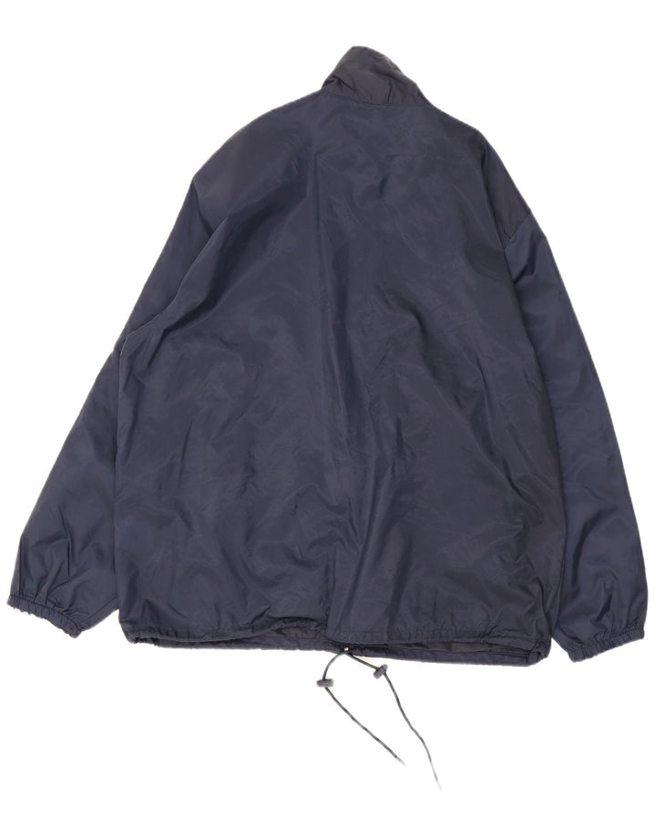 Lotto Ανδρικό μπουφάν βροχής UK 38 Medium Navy Blue Colorblock Nylon