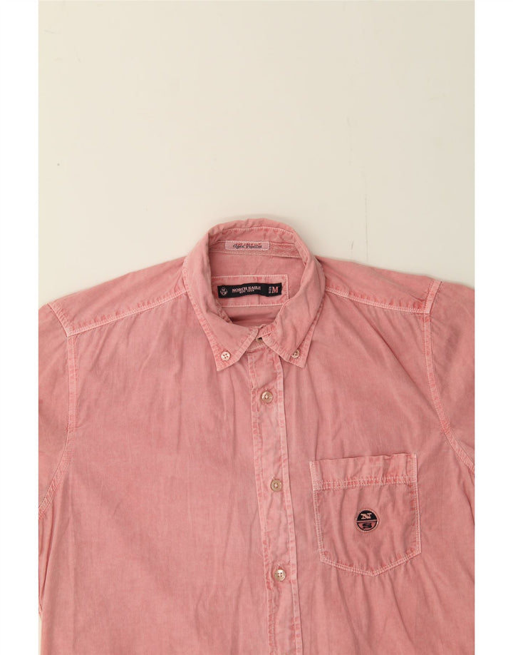 NORTH SAILS Mens Shirt Medium Pink Cotton Vintage North Sails and Second-Hand North Sails from Messina Hembry 