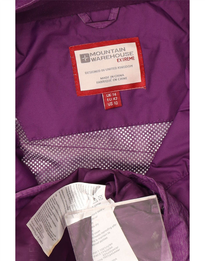 MOUNTAIN WAREHOUSE Γυναικείο μπουφάν βροχής UK 14 Medium Purple Colourblock
