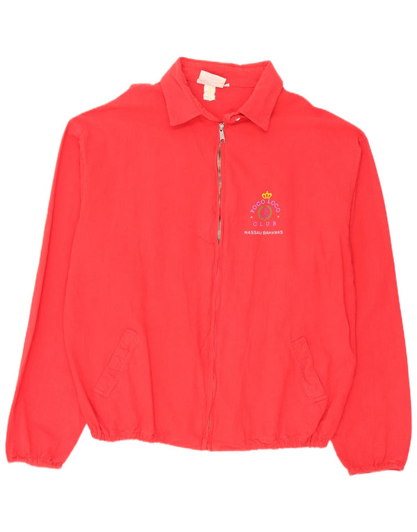 Vintage Ανδρικό Bomber Jacket UK 42 XL Red Cotton