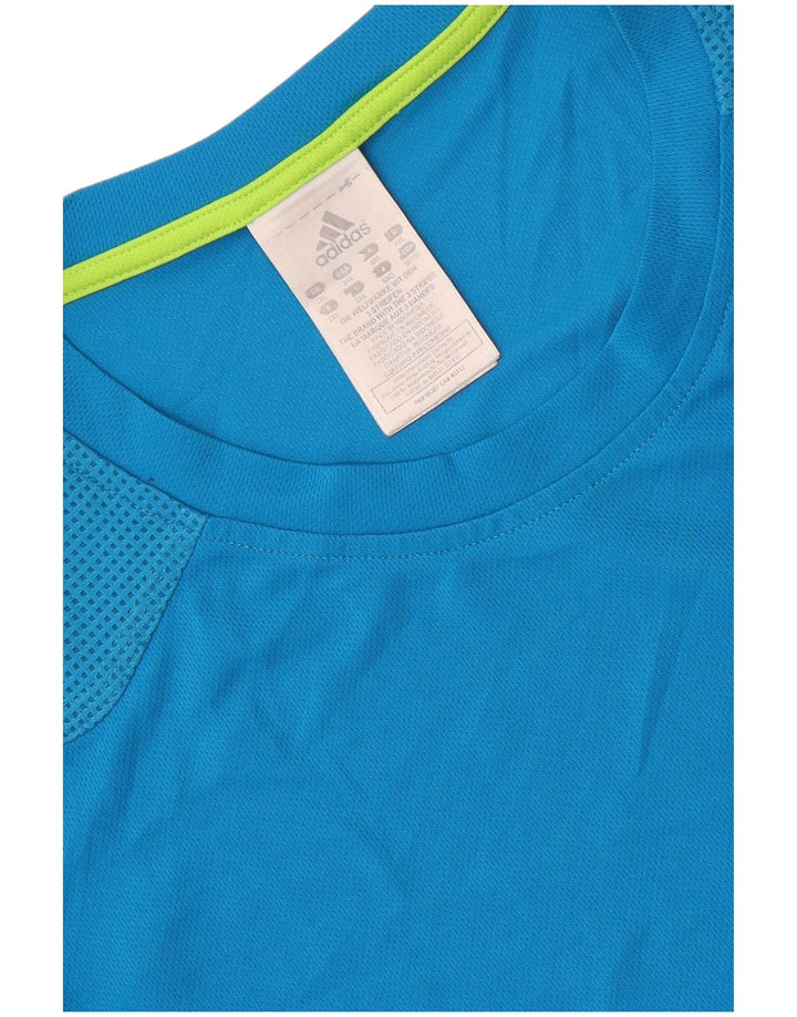 Ανδρικό T-Shirt Adidas Top 2XL Blue Polyester