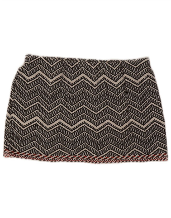 Zara Γυναικεία Μίνι Φούστα Trafaluc Medium W28 Γκρι Chevron