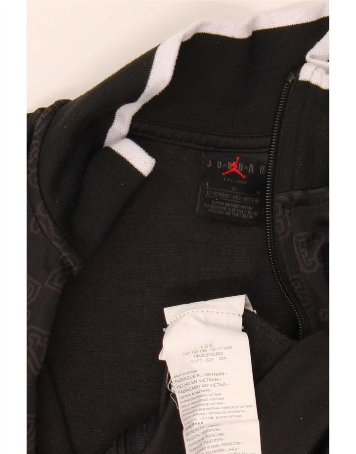 Jordan Boys Graphic αθλητική φόρμα Top Jacket 12-13 Years Large Black Geometric