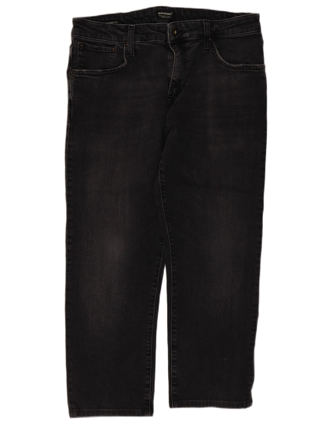 Superdry Ανδρικό Cropped Jeans W34 L24 Μαύρο βαμβακερό