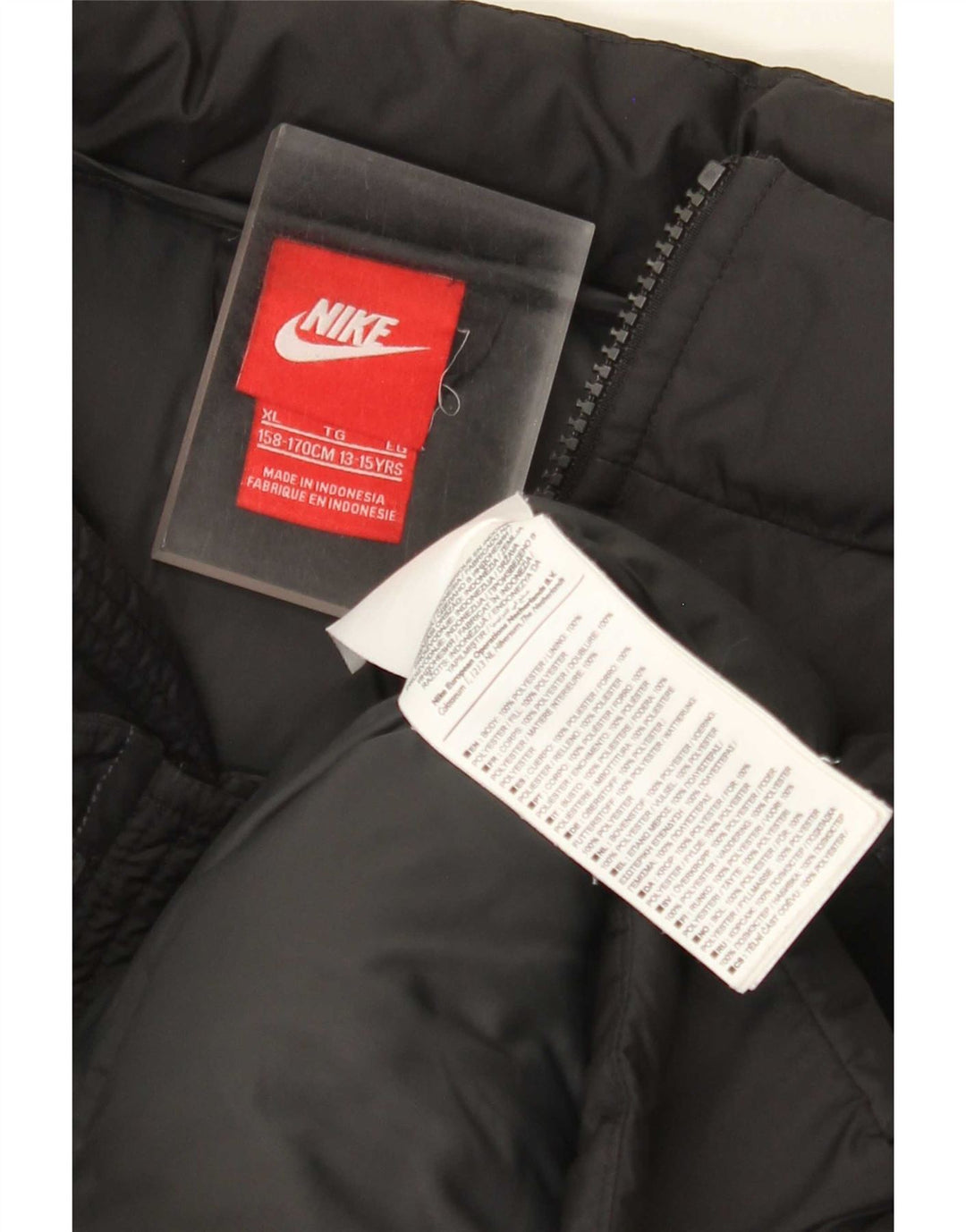 Nike Boys Padded Gilet 13-14 Years XL Μαύρος πολυεστέρας