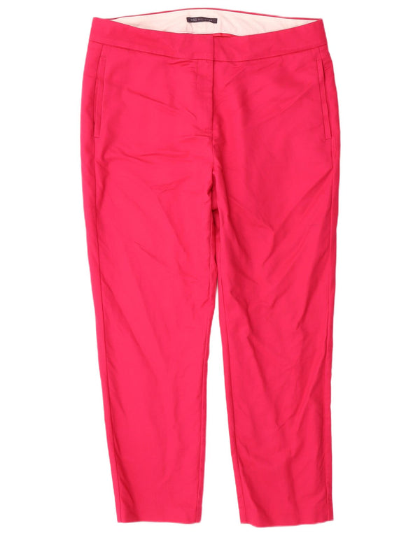 Marks & Spencer Γυναικείο λεπτό παντελόνι Chino UK 16 μεγάλο W36 L28 Ροζ βαμβακερό