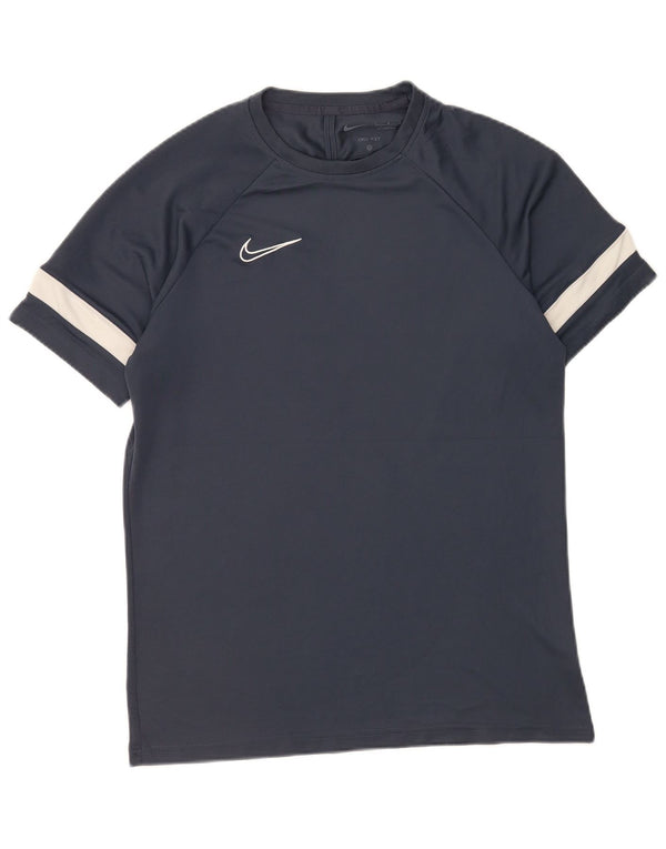 Ανδρικό μπλουζάκι Nike Dri Fit Top Large Navy Blue Colorblock Πολυεστέρας