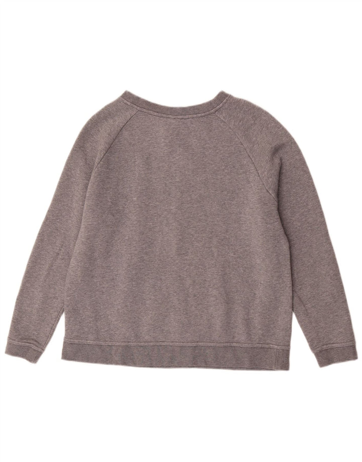 Γυναικείο γραφικό φούτερ Nike Jumper UK 14 Βαμβακερό μεσαίο γκρι