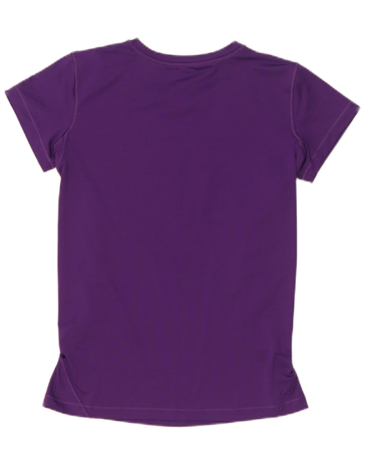 Reebok Γυναικείο T-Shirt Top UK 12 Medium Purple Polyester
