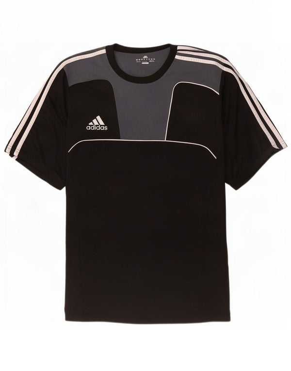 Ανδρικό T-Shirt Adidas Climacool Top UK 48/50 XL Μαύρο Colourblock Πολυεστέρας