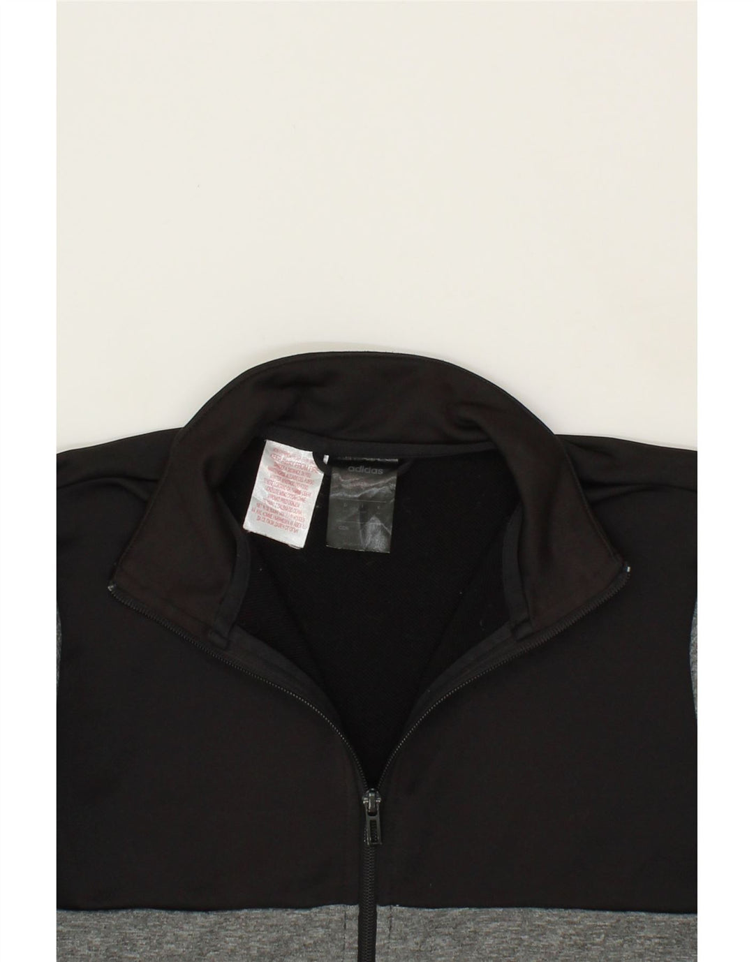 ADIDAS Boys Graphic Tracksuit Top Jacket 13-14 Years Grey Colourblock Vintage Adidas and Second-Hand Adidas from Messina Hembry 