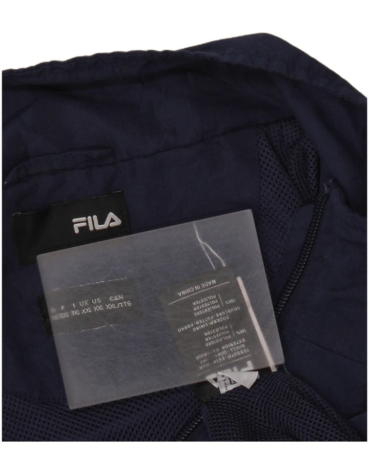 Ανδρική φόρμα Fila Top Jacket 2XL Navy Blue ριγέ πολυεστέρα Sports