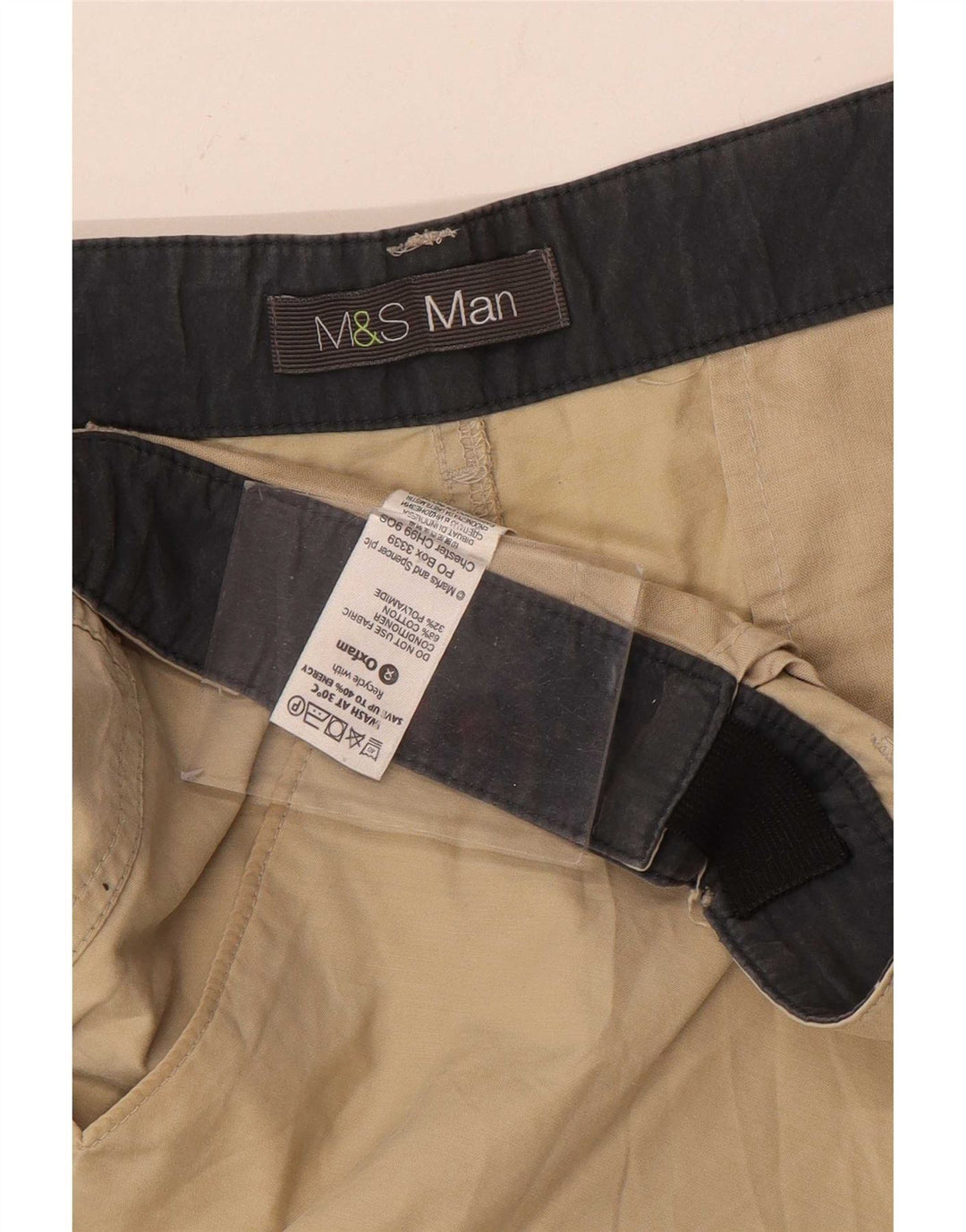 Ανδρικό σορτς Cargo Marks & Spencer W36 μεγάλο μπεζ βαμβακερό