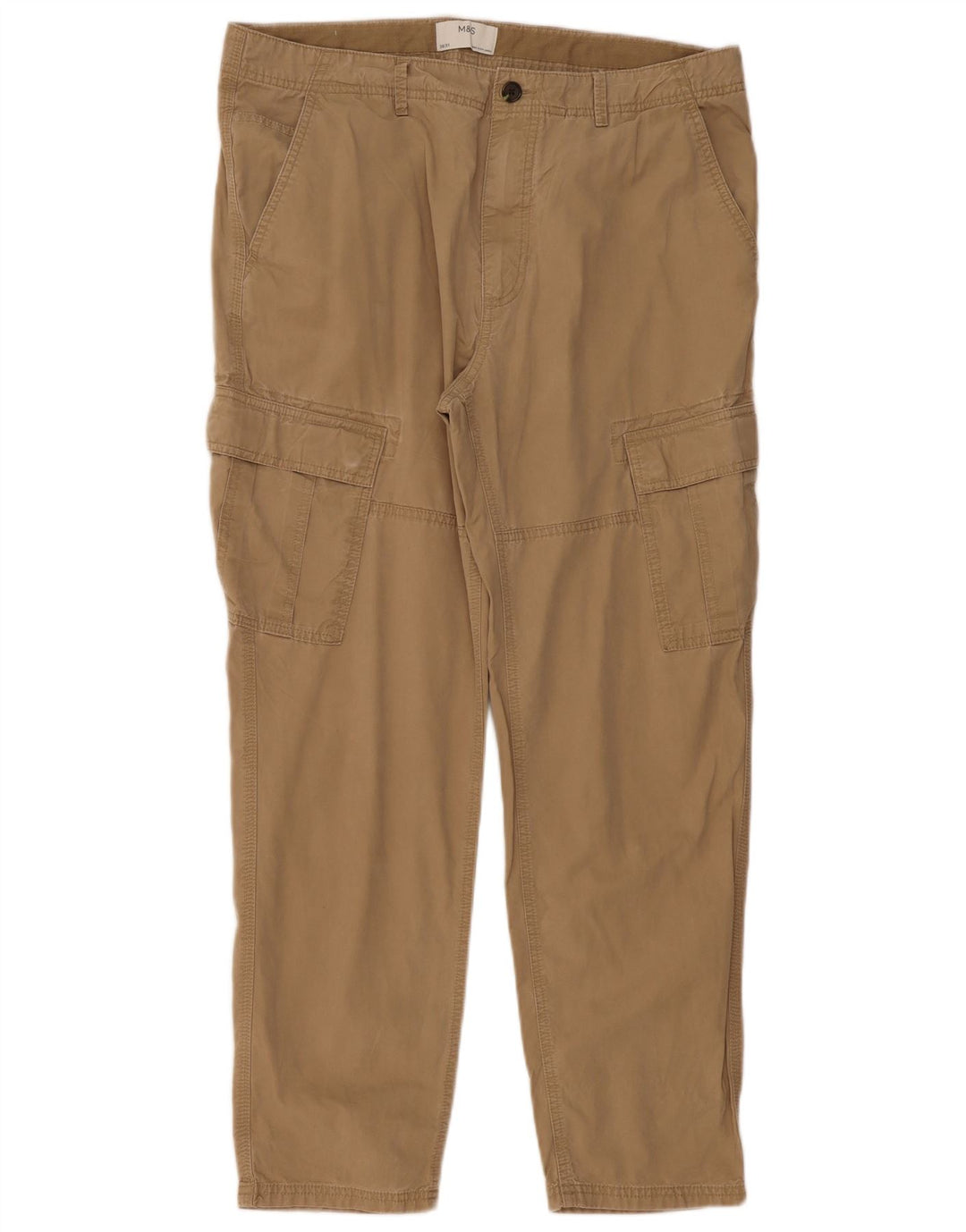 Marks & Spencer Ανδρικό Παντελόνι Cargo Regular W38 L31 Καφέ Βαμβακερό