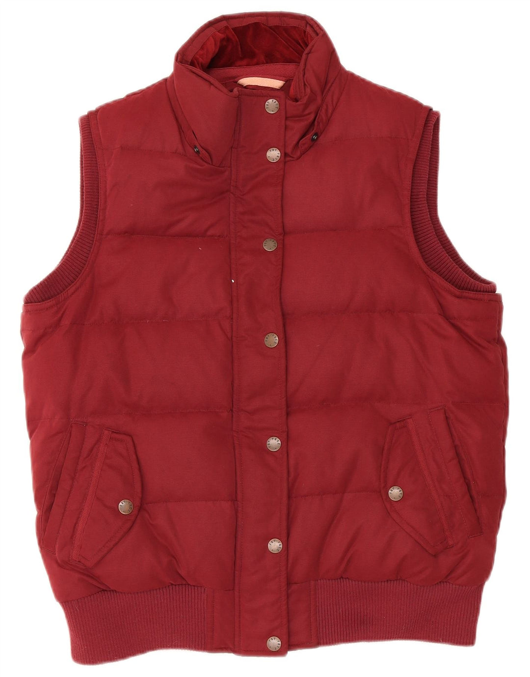 Fat Face Γυναικείο padded Gilet UK 14 Large Maroon Πολυεστέρας