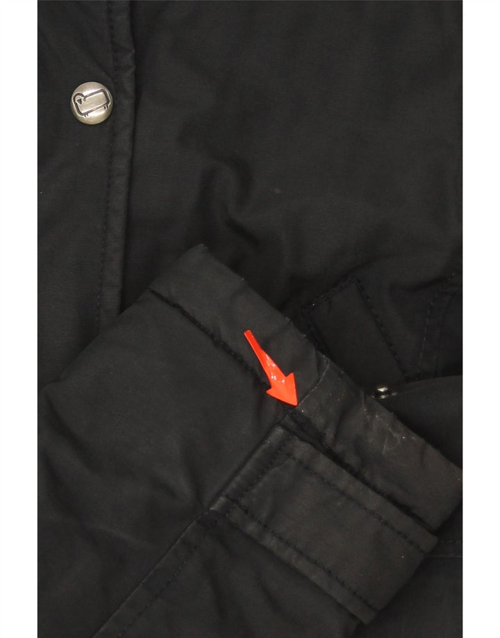WOOLRICH Womens Hooded Parka Jacket UK 14 Medium Black Vintage Woolrich and Second-Hand Woolrich from Messina Hembry 