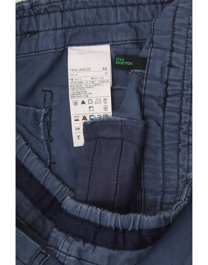 Γυναικεία Μίνι Φούστα Benetton IT 44 Medium W34 Navy Blue Cotton