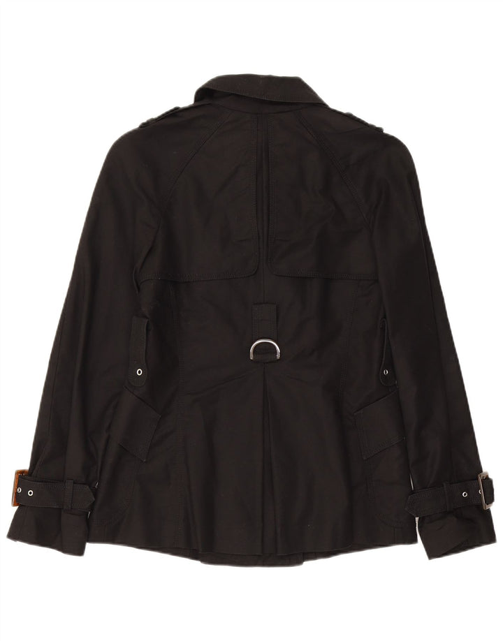 Zara Γυναικεία καμπαρντίνα UK 10 Small Black Cotton