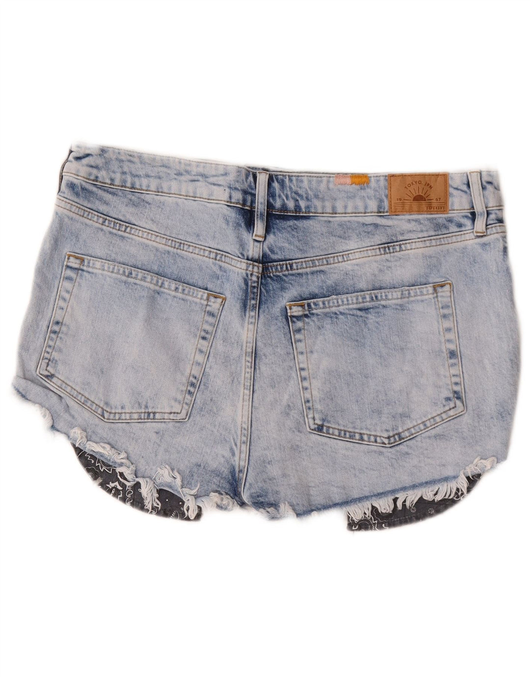 Superdry Γυναικείο Denim Hot Παντελόνι W32 Μεγάλο Μπλε Βαμβακερό