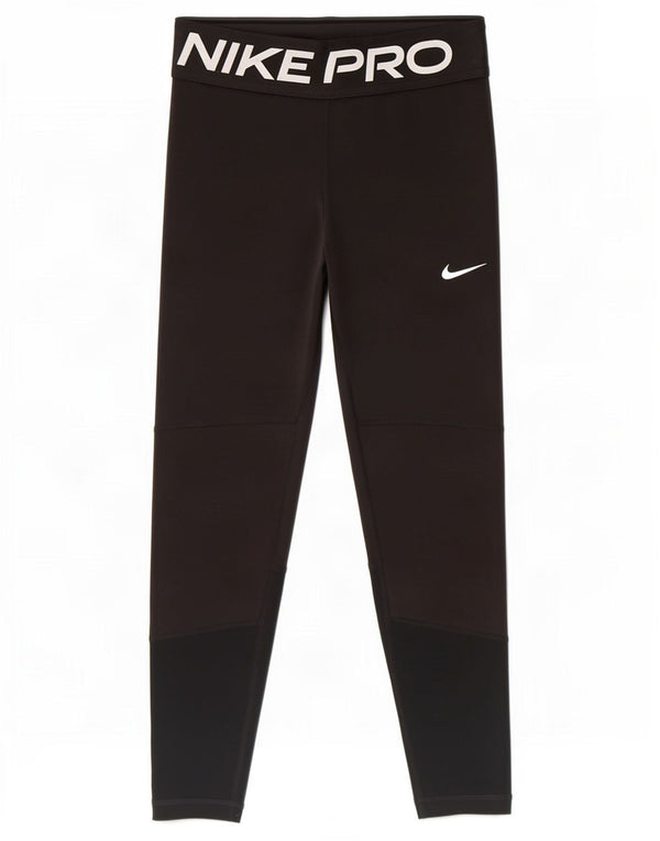 Γραφικό κολάν Nike Girls Dri Fit 8-9 ετών Μικρό μαύρο πολυεστέρα