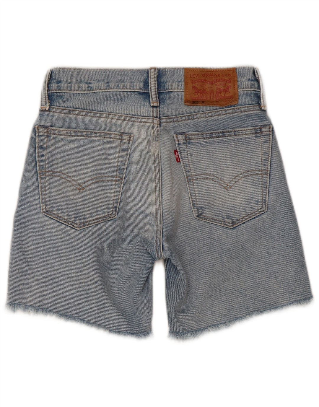 Levi's Boys 505 Distressed τζιν σορτς 5-6 ετών W23 Μπλε βαμβακερό