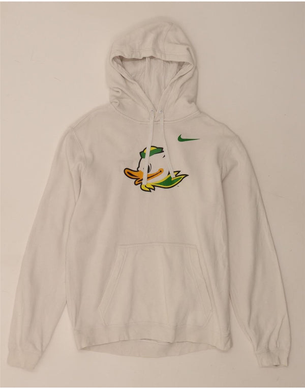 Ανδρικό γραφικό κουκούλα Nike, μεσαίο λευκό βαμβακερό