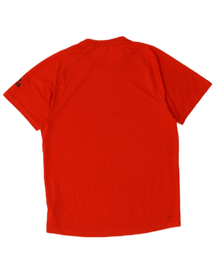 Ανδρικό γραφικό μπλουζάκι ADIDAS Climalite Top Small Red Polyester