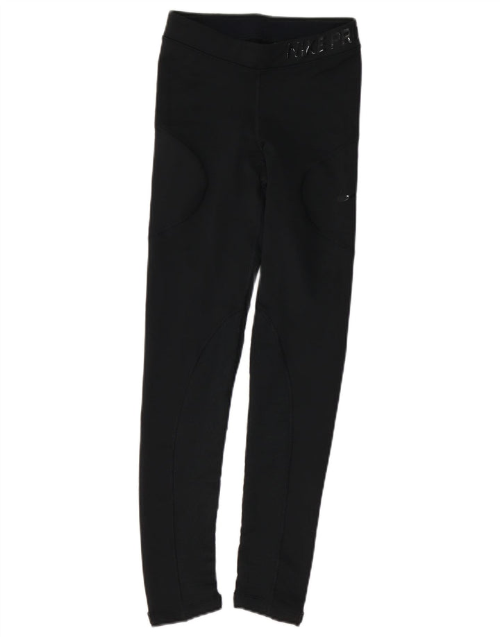 Γυναικεία γραφικά κολάν NIKE UK 4 XS Μαύρο