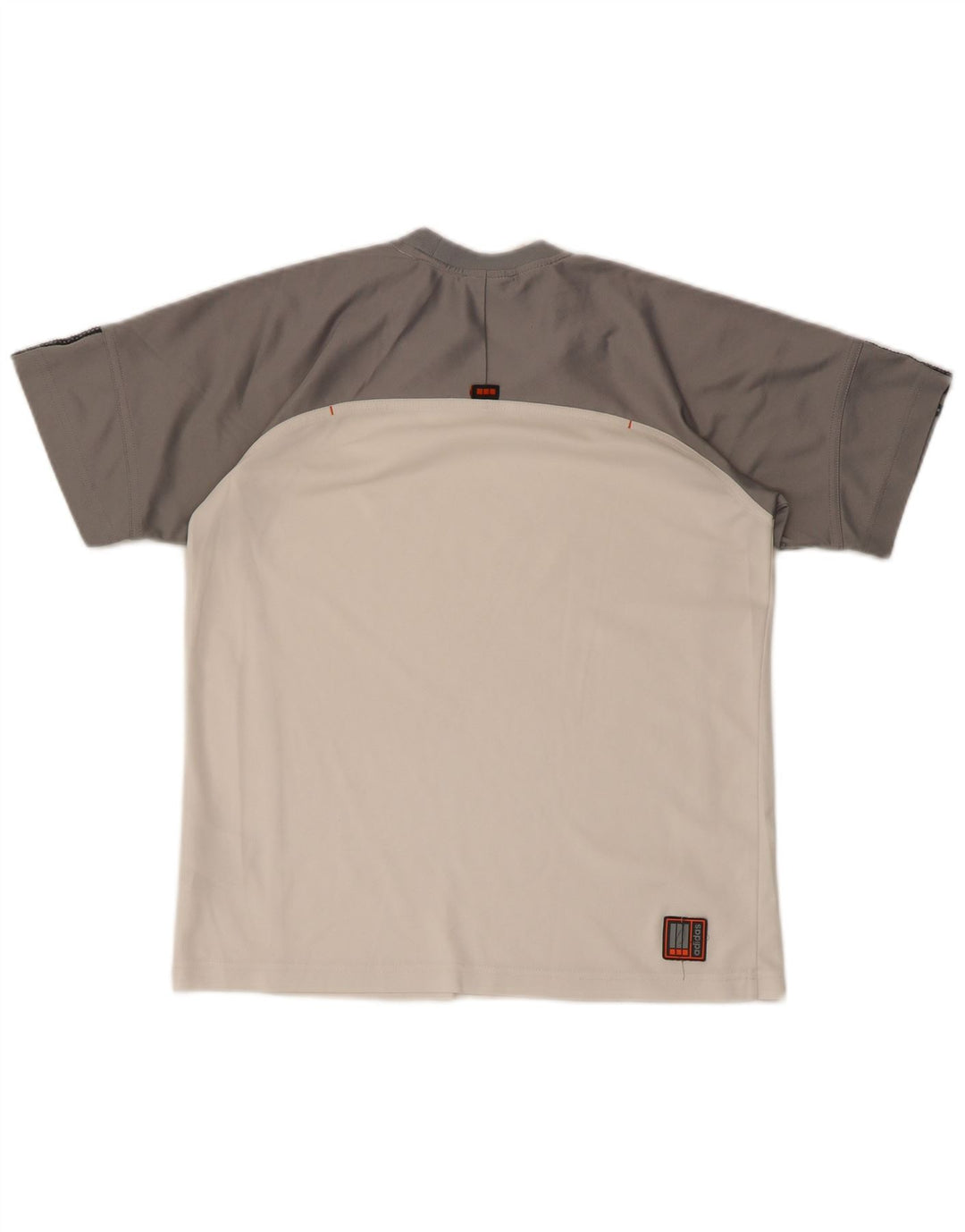 Μπλουζάκι ADIDAS για αγόρια τοπ 13-14 ετών Λευκό πολύχρωμο πολυεστέρα