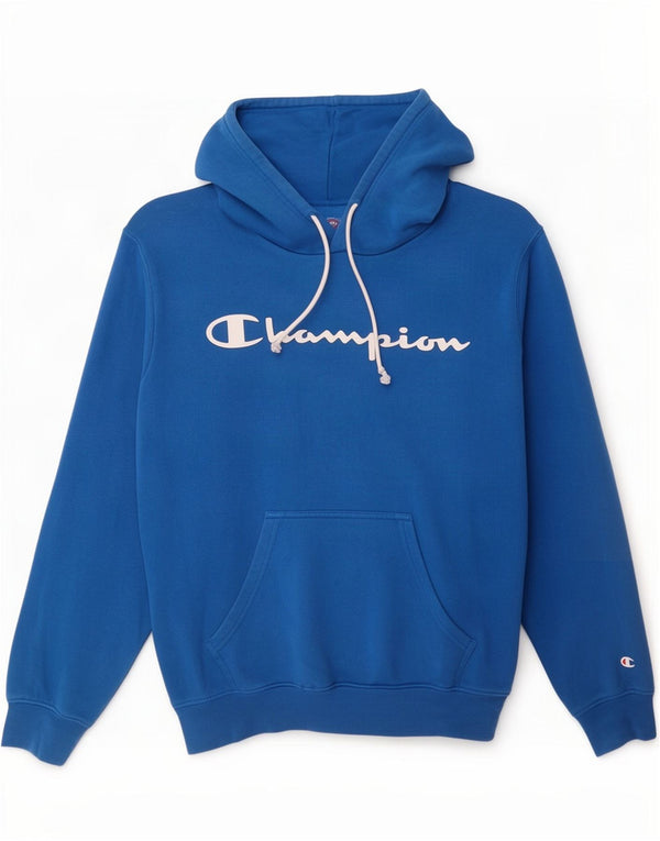 Champion Ανδρικό γραφικό μπλουζάκι με κουκούλα, μικρό μπλε βαμβακερό