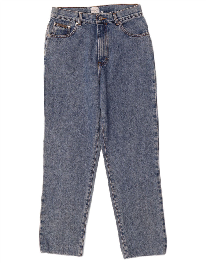CALVIN KLEIN Γυναικείο τζιν κωνικό US 10 Large W28 L28 Μπλε βαμβακερό