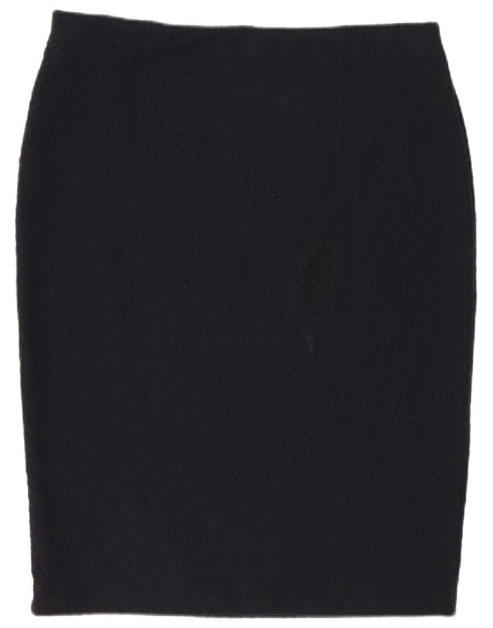 Marks & Spencer Γυναικεία Pencil Φούστα UK 14 Large W32 Navy Blue Polyester