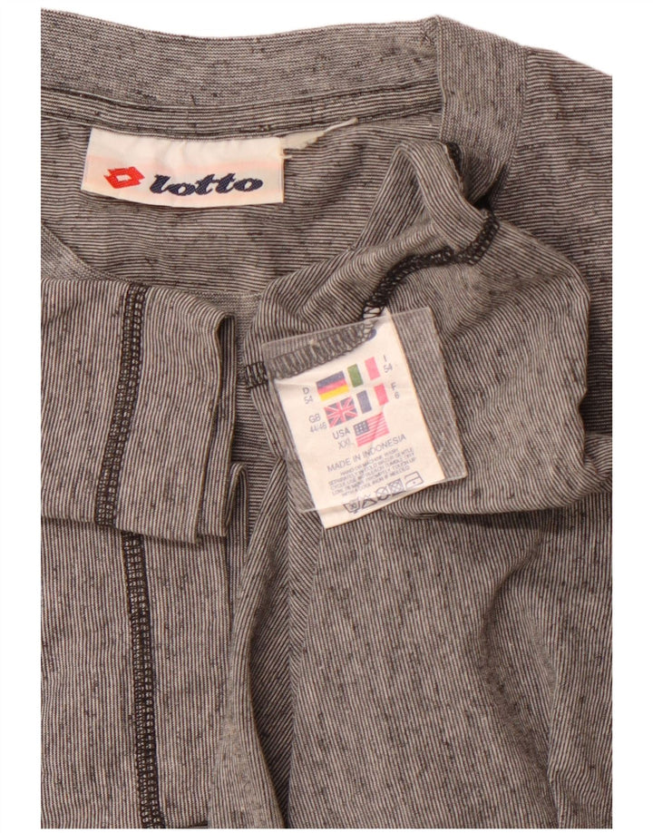 Ανδρικό γραφικό μπλουζάκι LOTTO Top UK 44/46 2XL Πολυεστέρας με γκρι φλύκταινες