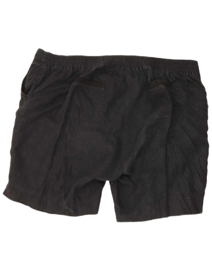 Ανδρικό σορτς Chino Marks & Spencer W52 5XL Μαύρο λινό