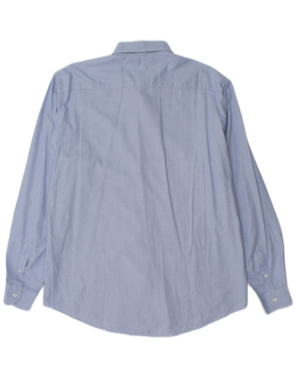 Ανδρικό στενό πουκάμισο Harmont & Blaine 3XL μπλε γεωμετρικό