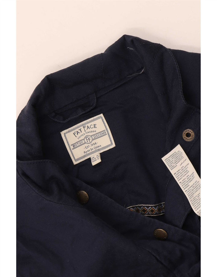 Fat Face Γυναικείο Military Utility Jacket UK 10 Small Navy Blue Lyocell