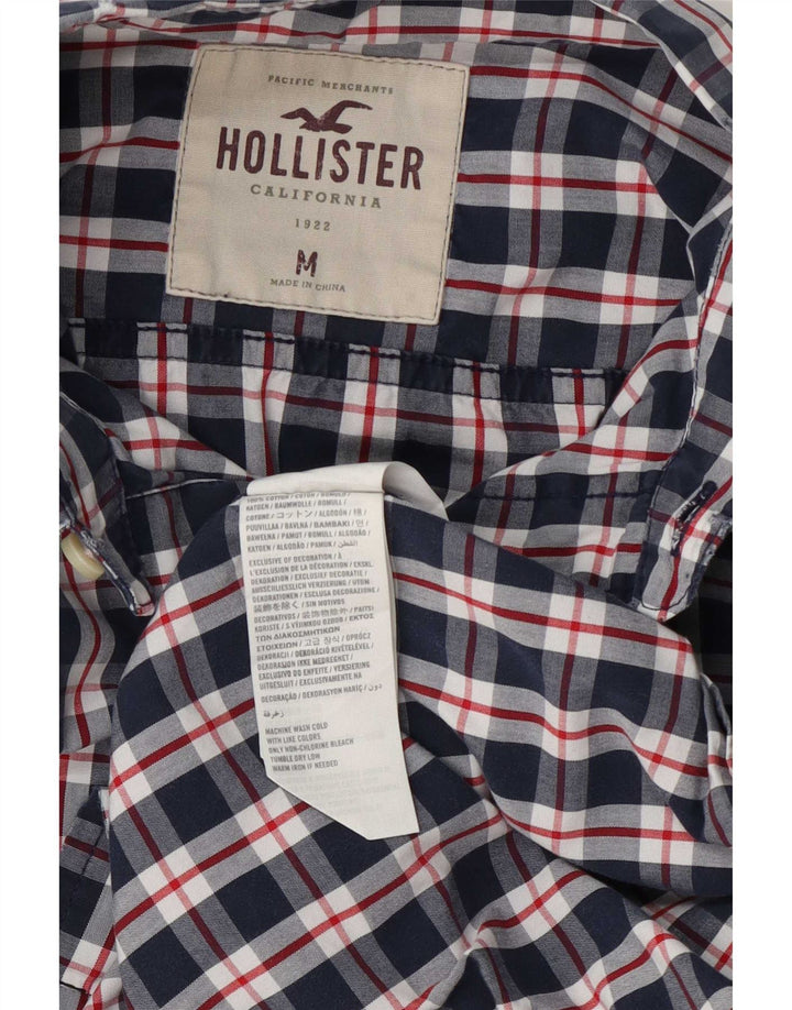 Ανδρικό πουκάμισο Hollister, μεσαίο ναυτικό, βαμβακερό καρό