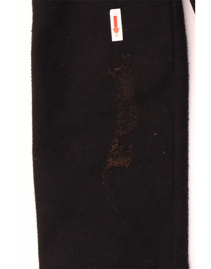 Zara Γυναικείο Ανοιχτό Παλτό UK 10 Small Black Polyester