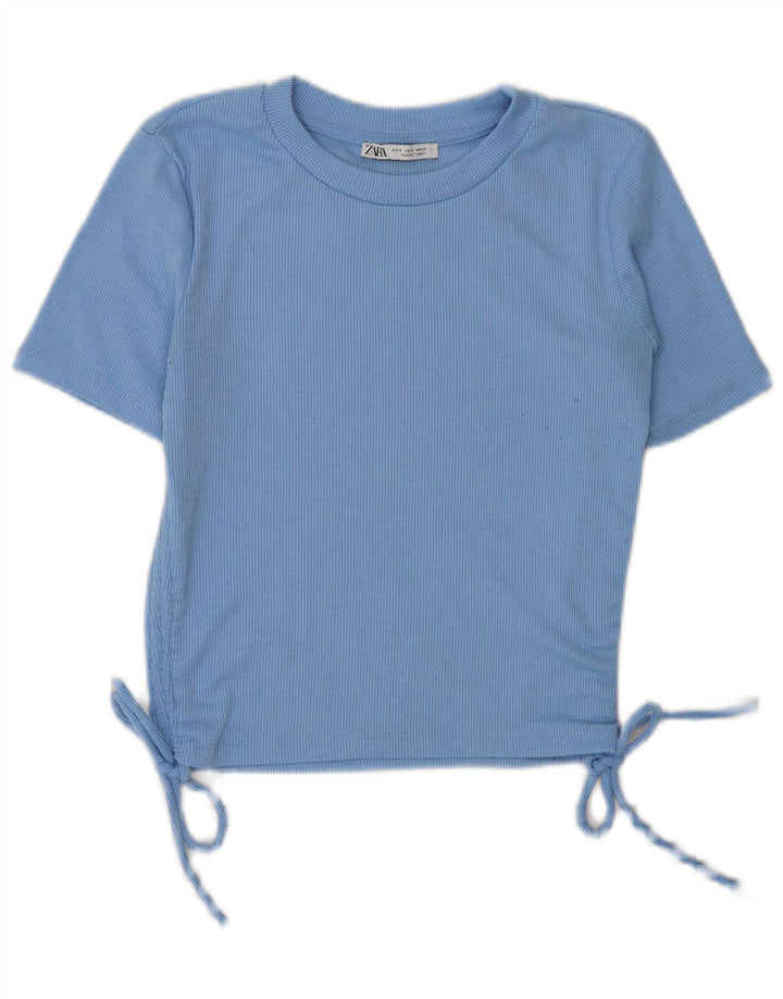 Zara Γυναικείο T-Shirt Top UK 10 Small Blue