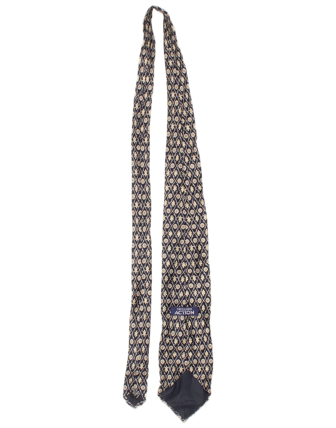 Ανδρική γραβάτα Trussardi One Size Blue Floral Silk Classic