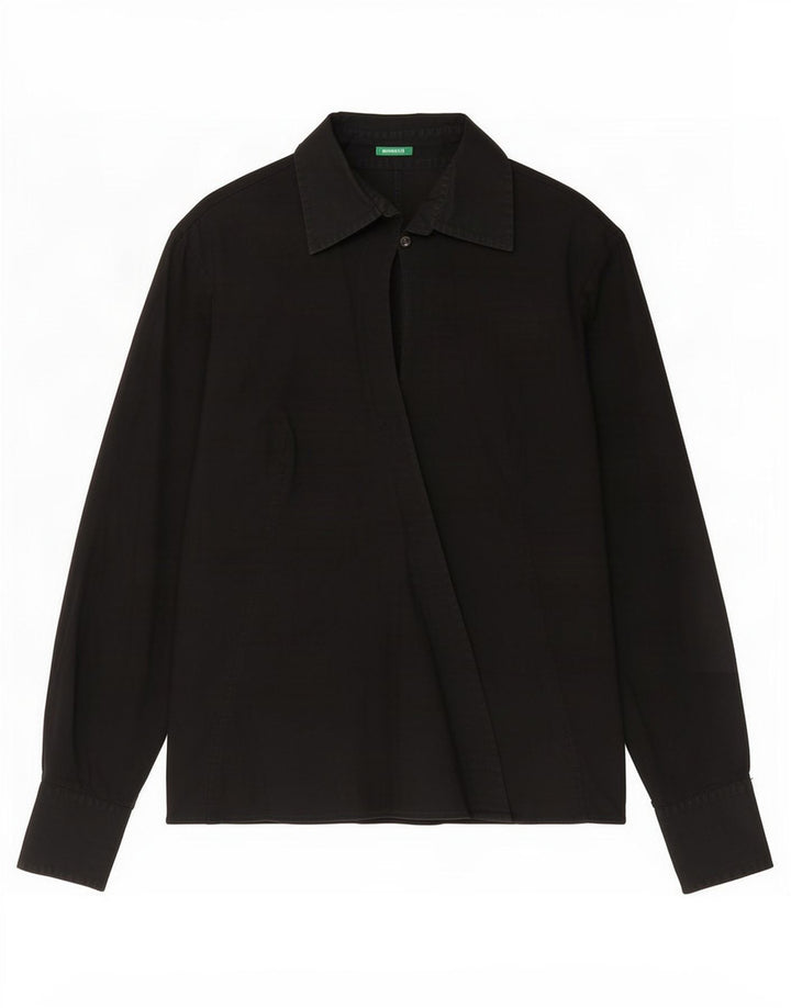 Γυναικείο πουκάμισο Benetton UK 16 μεγάλο μαύρο