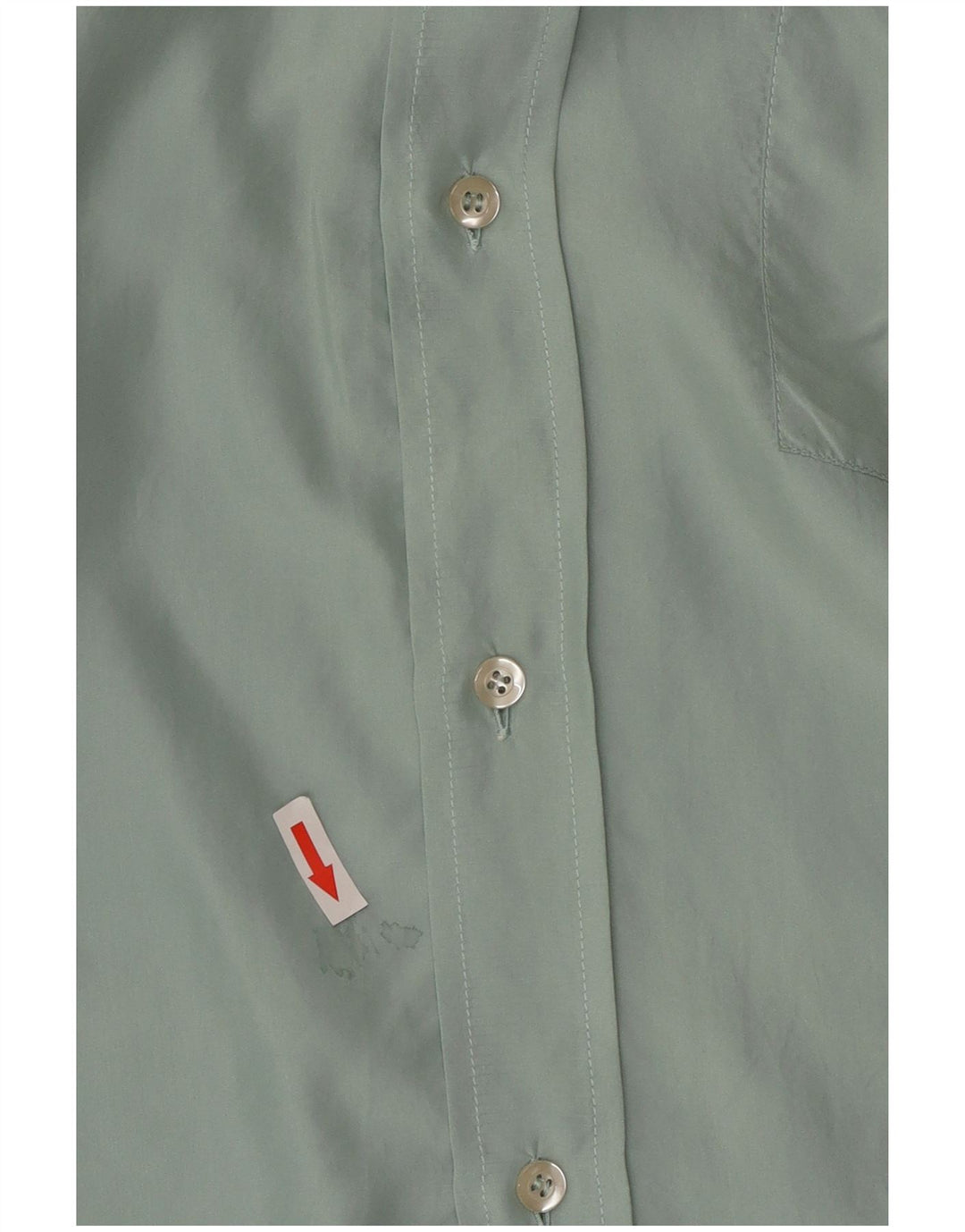 Ανδρικό κοντομάνικο πουκάμισο BARONI IT 50 Μεσαίο πράσινο μεταξωτό