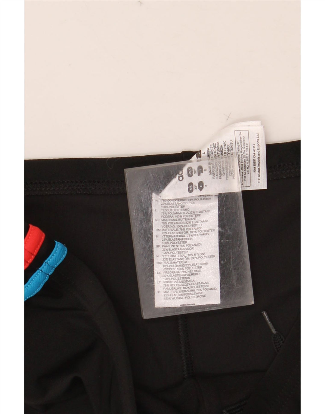 Ανδρικό σορτς κολύμβησης ADIDAS μεσαίο μαύρο νάιλον