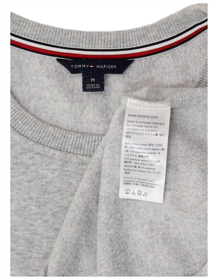 Γυναικείο γραφικό φούτερ Tommy Hilfiger Jumper UK 14 Medium Grey Flecked