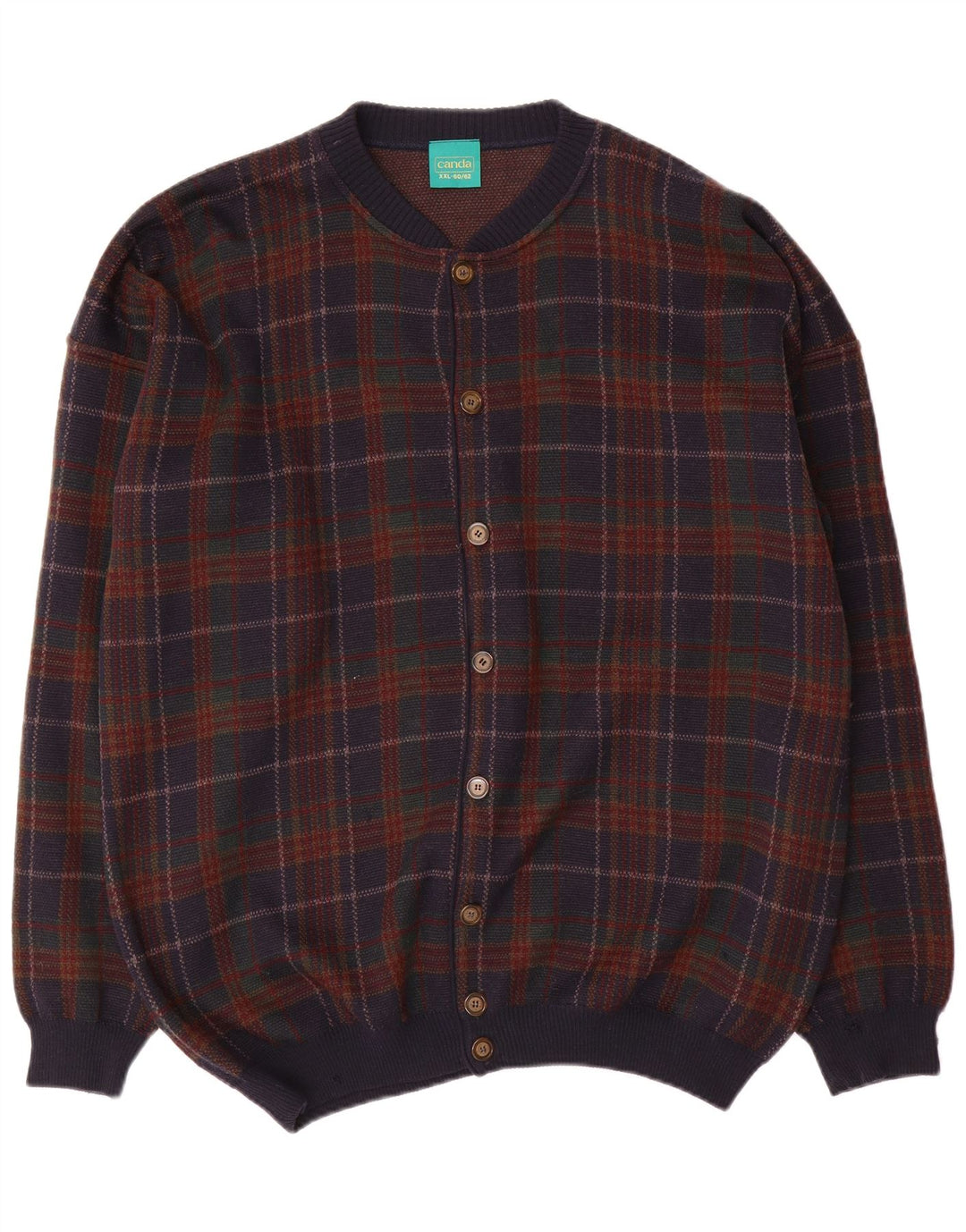 Ανδρικό πουλόβερ Canda Cardigan 2XL Πολύχρωμο Check Acrylic