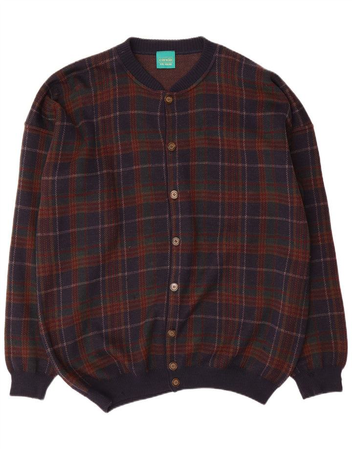 Ανδρικό πουλόβερ Canda Cardigan 2XL Πολύχρωμο Check Acrylic