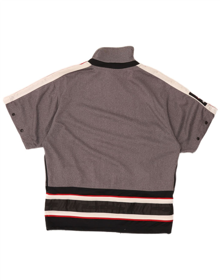 Ανδρική φόρμα γραφικών Lotto Top Jacket μεσαίου γκρι Colourblock