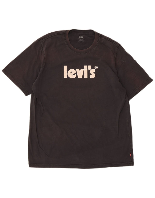 Ανδρικό μπλουζάκι Levi's Relaxed Graphic Top Medium Black