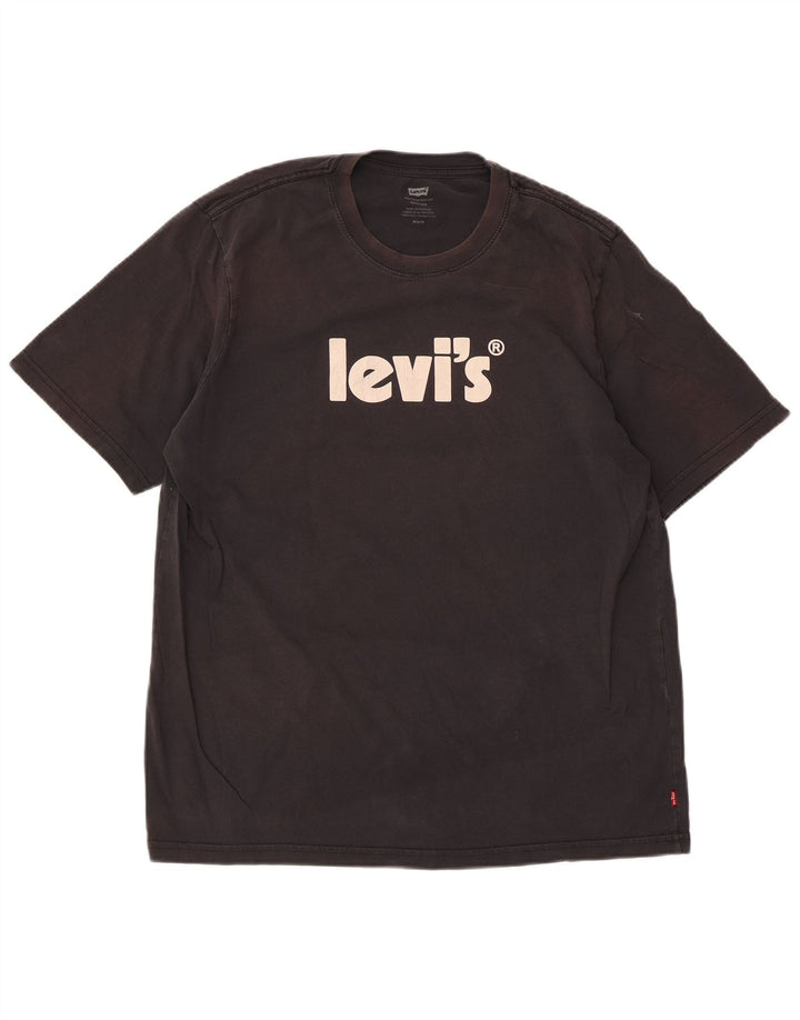 Ανδρικό μπλουζάκι Levi's Relaxed Graphic Top Medium Black